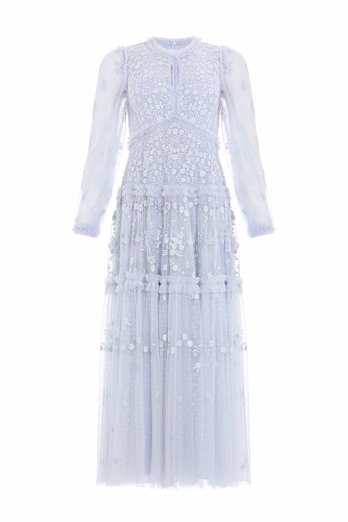 Street Mode Tailored Fit Autumn Lace Long Sleeve Ankle Gown