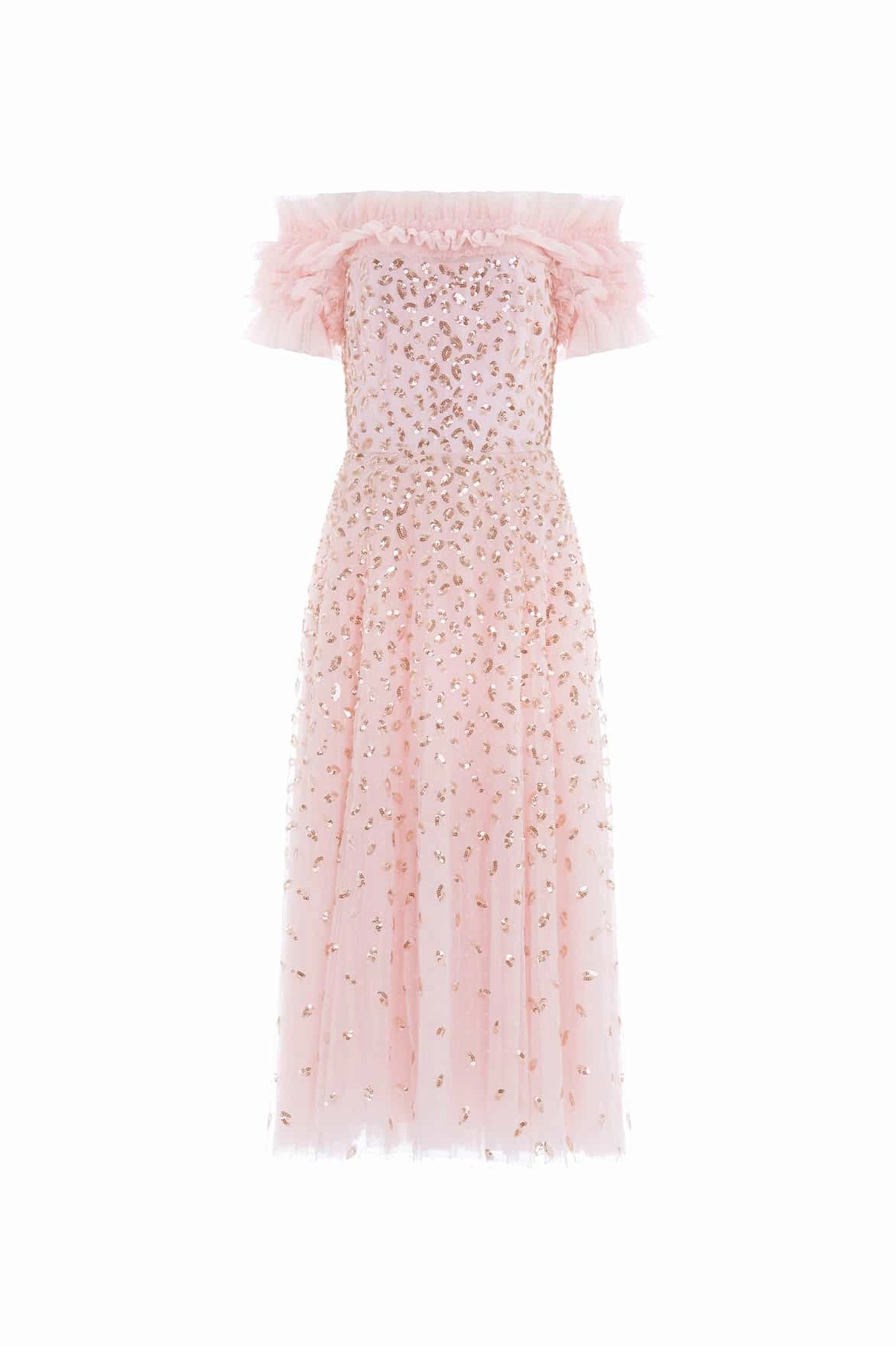 Autumn Leaves Off-Shoulder Ballerina Dress Fresh Energy Easy Mood