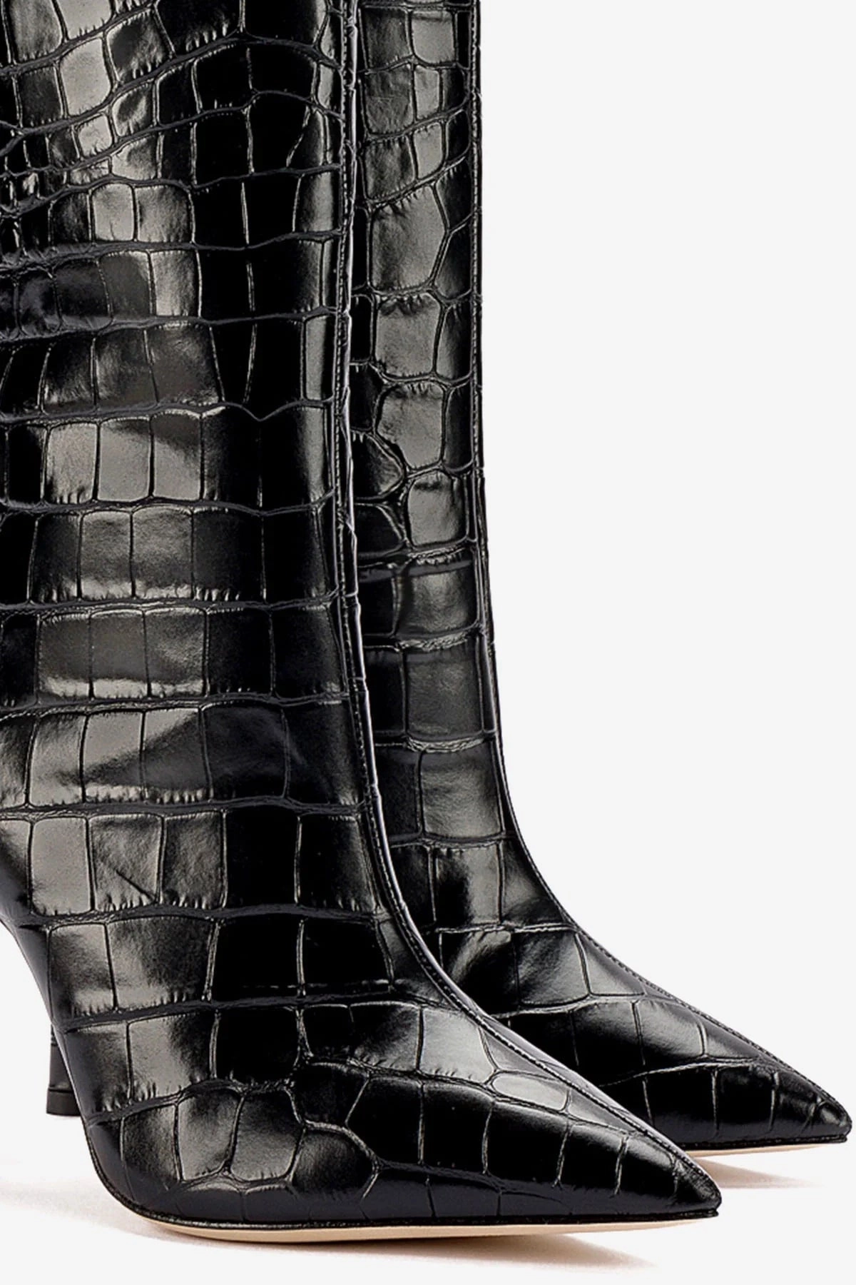 Light Step Trend Hot Kate Boot In Black Stamped Leather