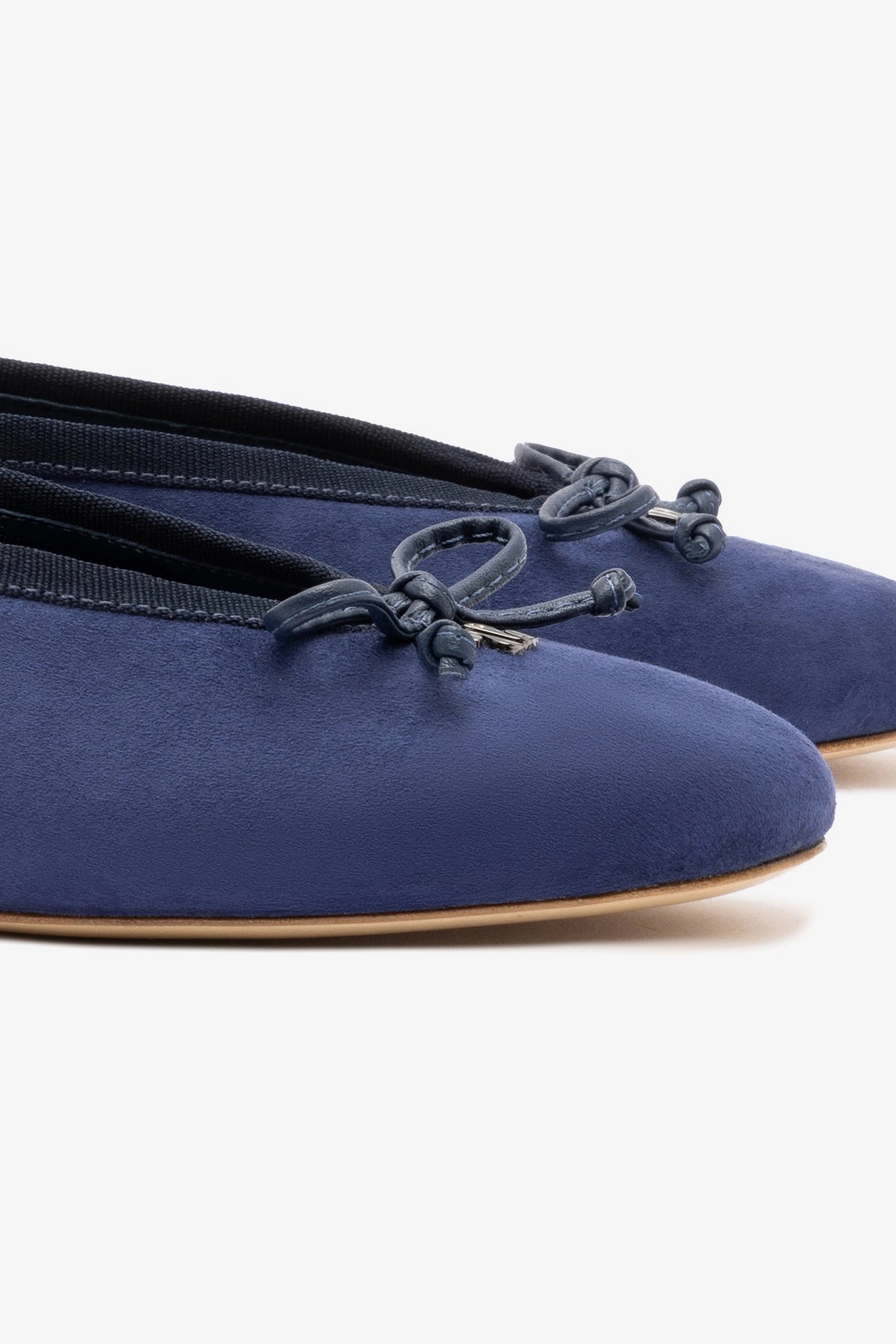 Silent Walk Pavlova Ballet Flat In Indigo Suede