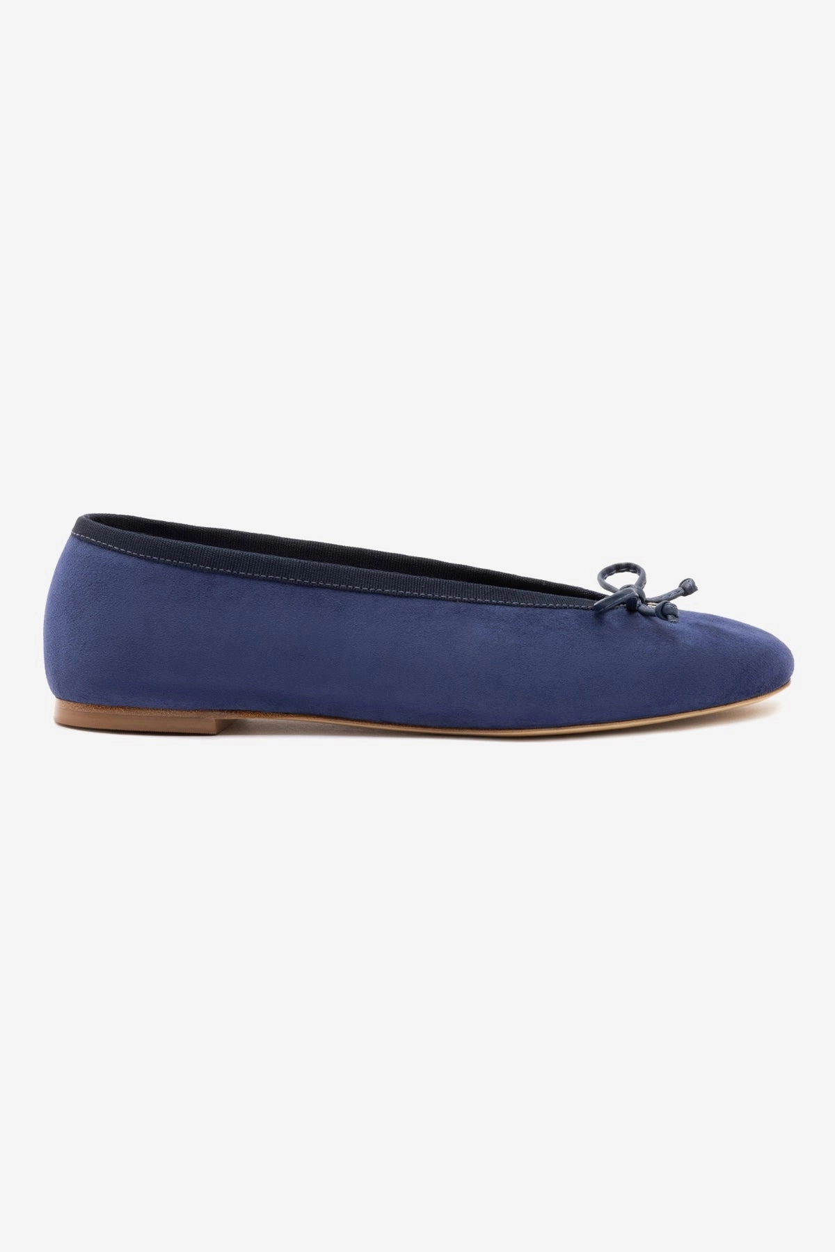 Memory Foam Casual Wear Performance Pavlova Ballet Flat In Indigo Suede