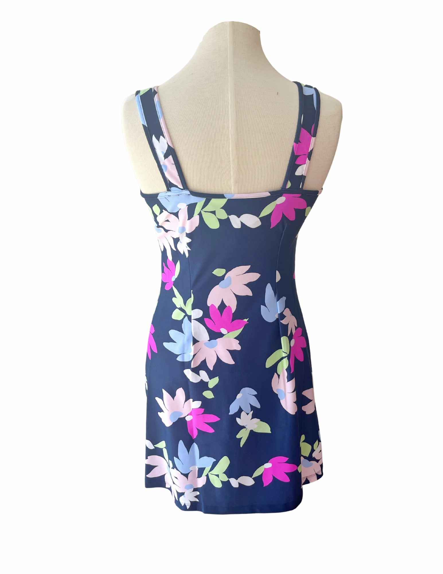 Emerging-Brand Clean Aesthetic Bali Tank Dress Falling Floral