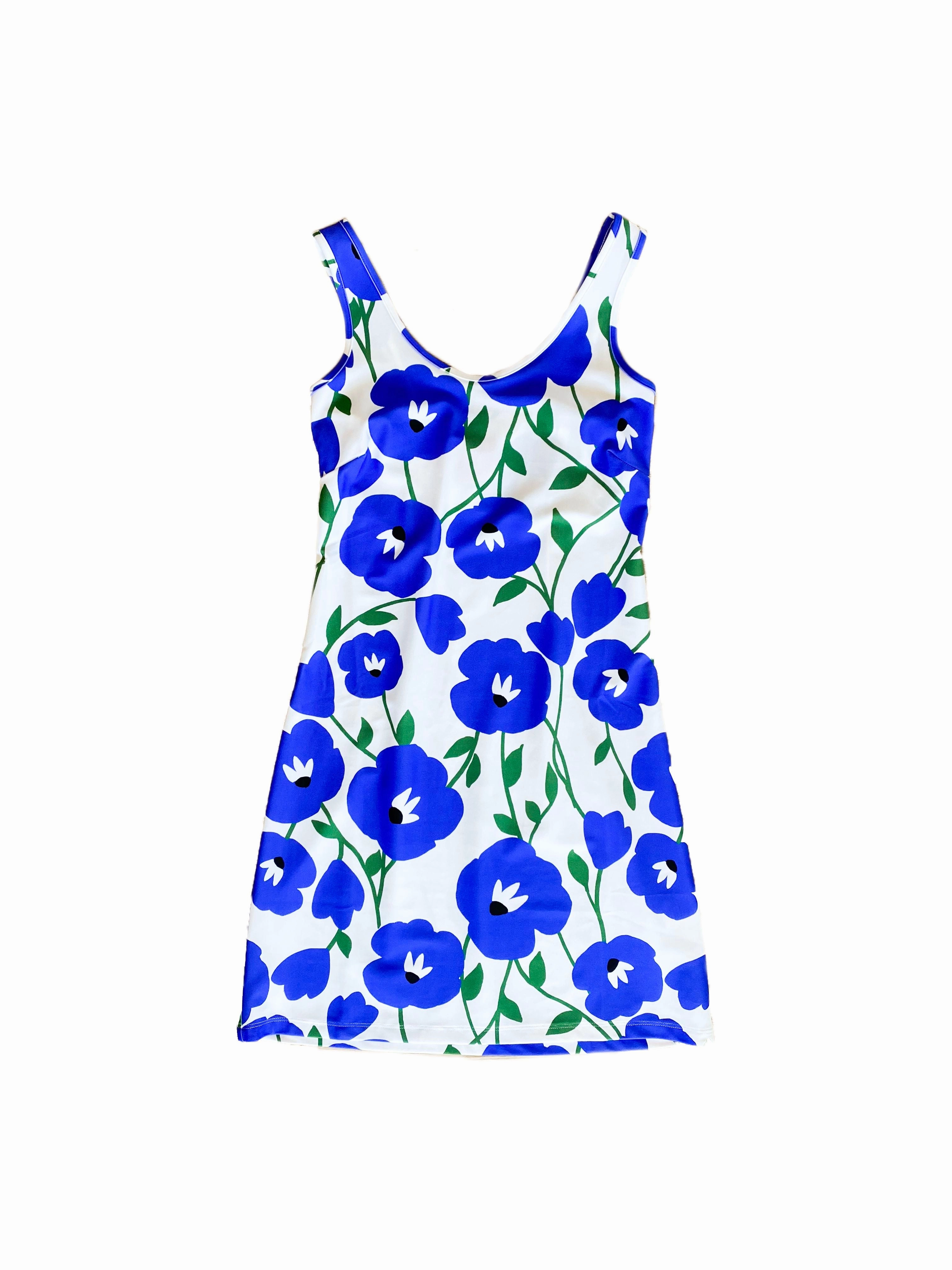 Bali Tank Dress Pop Art Flower Subtle Comfort