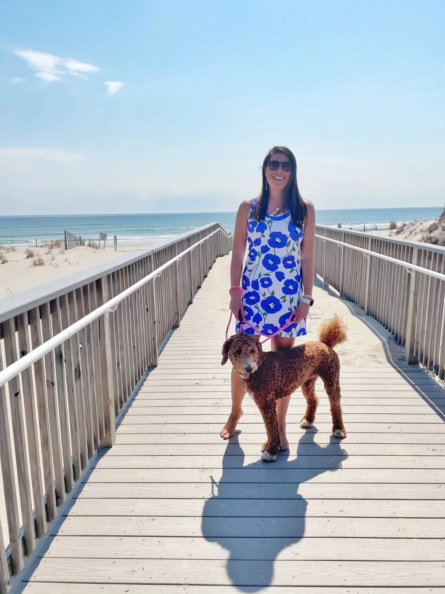 Bali Tank Dress Pop Art Flower Office Tone