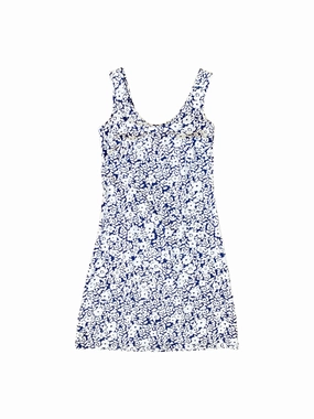 Evening Event Style Blend Bali Tank Dress Rosa Rugosa Navy