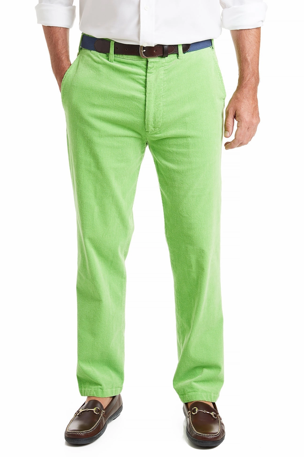 Stretchable Fit Mesh Panel Beachcomber Stretch Corduroy Pant Lime