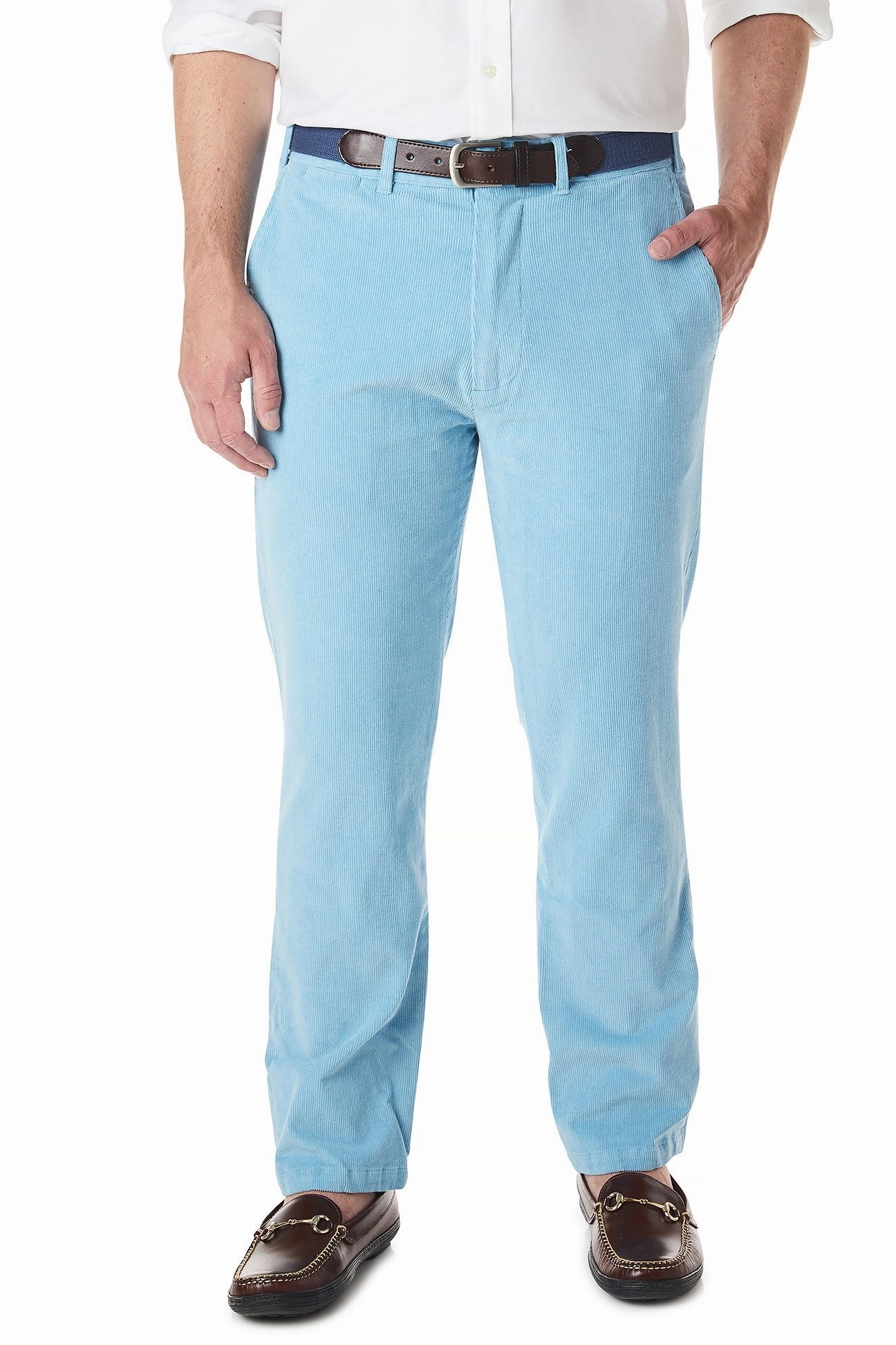 Eco Friendly Dye GussetedCrotch Beachcomber Stretch Corduroy Pant Sky Blue