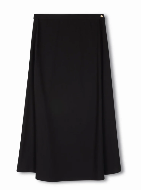 Bold Mood Soft Mood Beige Blk Circle Skirt W-22729