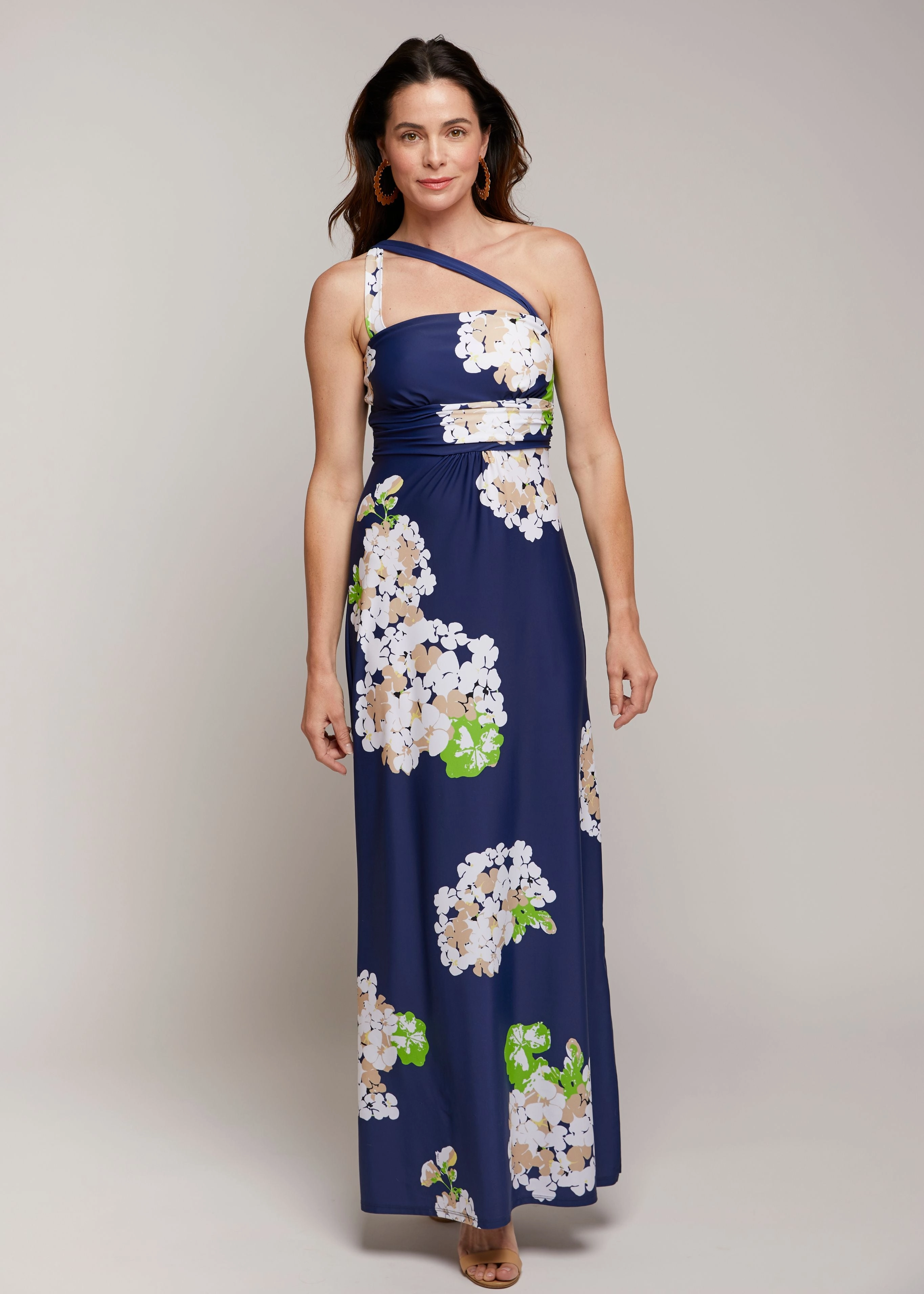Bellevue Maxi Dress Hydranium Floral Comfort