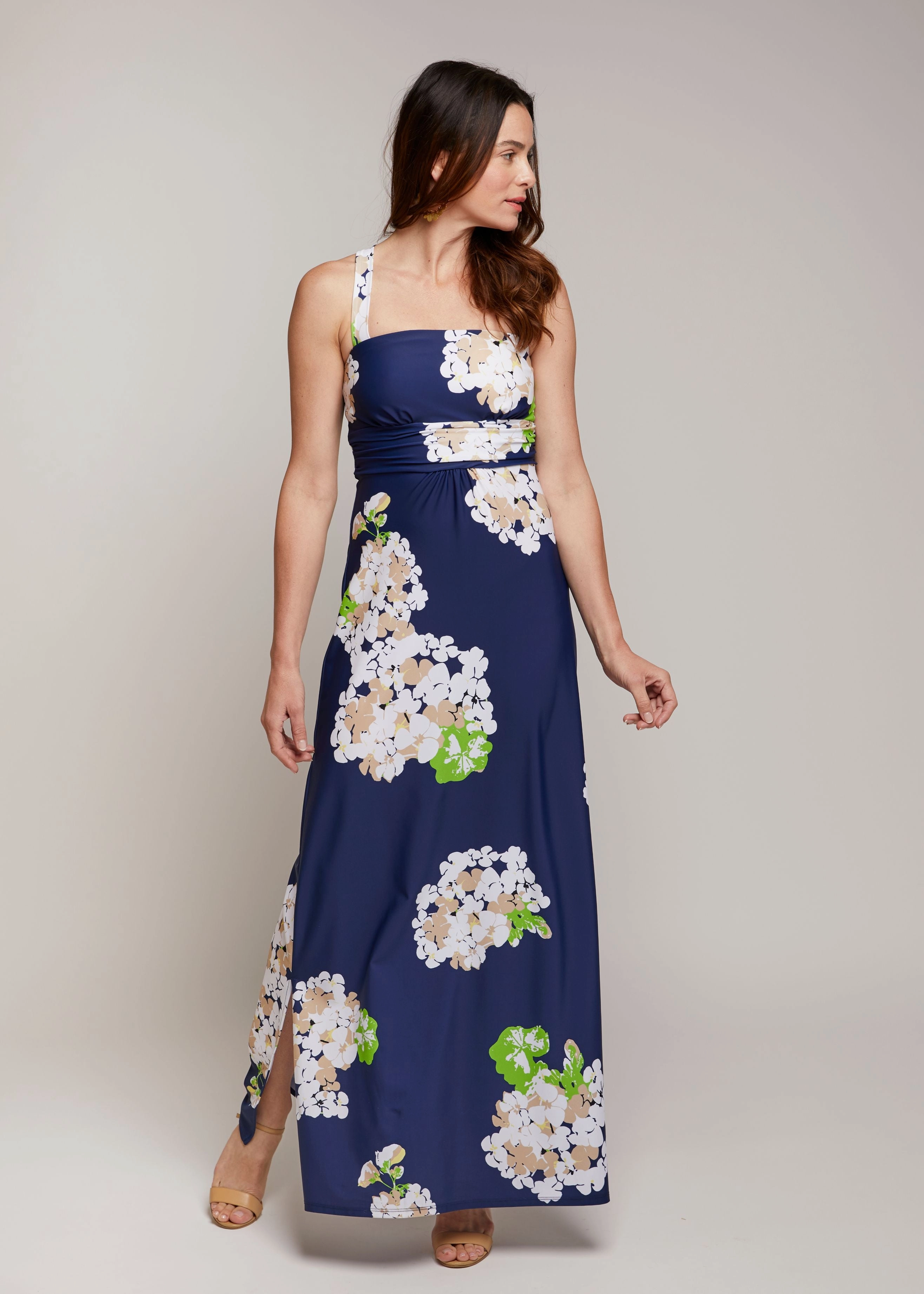 Flattering Style Fit Soft Comfort Bellevue Maxi Dress Hydranium