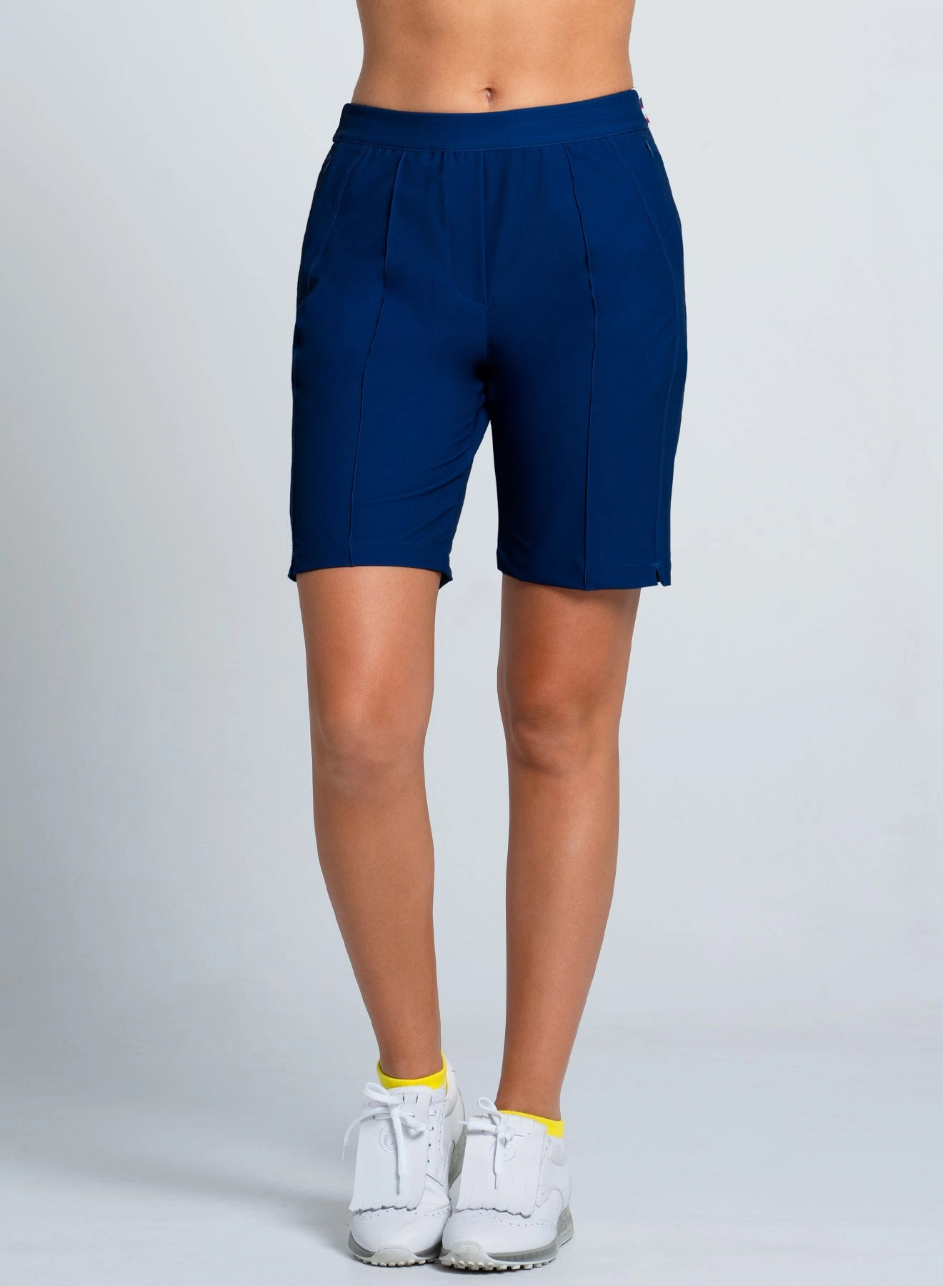 Brushed Inner Layer Mesh Panel Details Berry Sweet Short