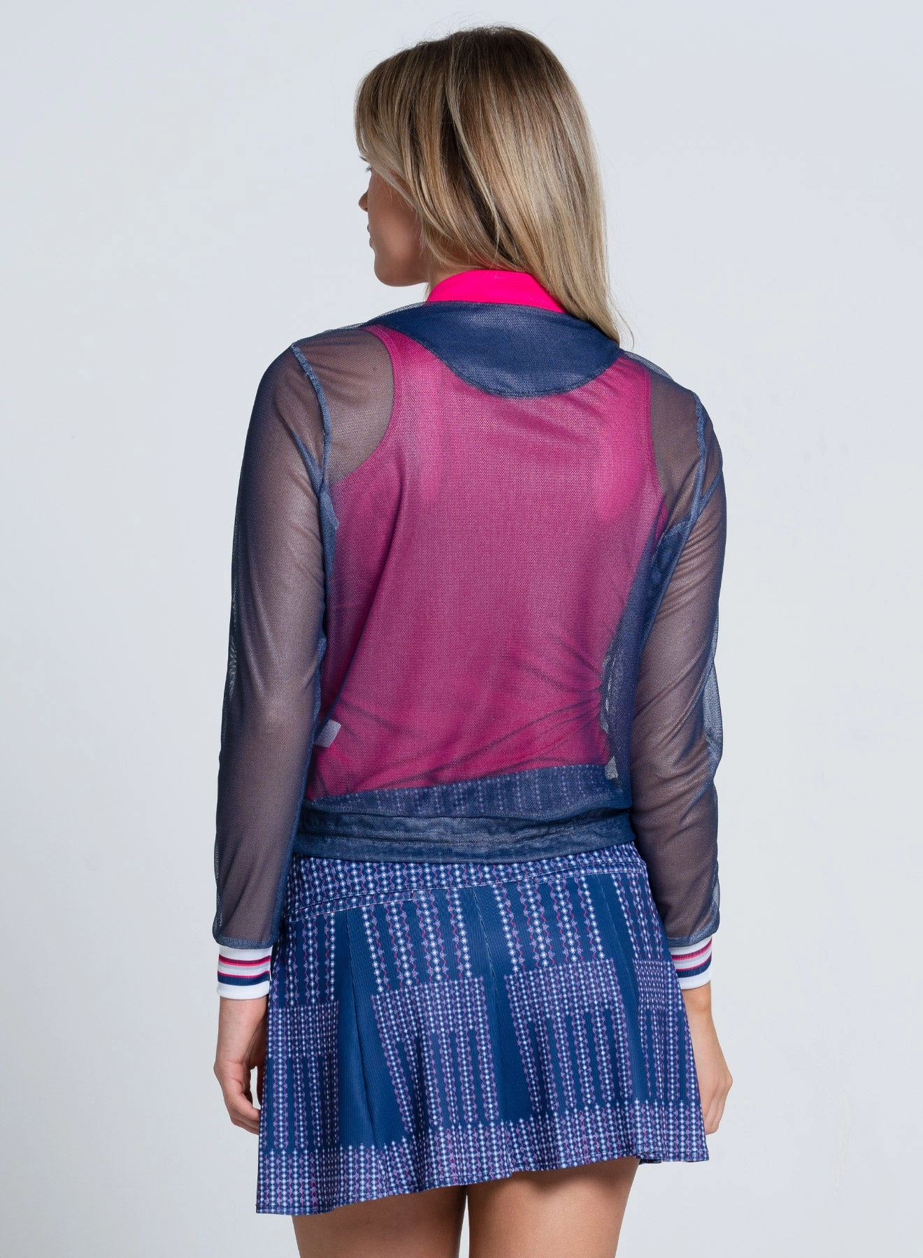 Berry Sweet V Pullover Long Sleeve Breathable Mesh Back Wear Resistant Fabric