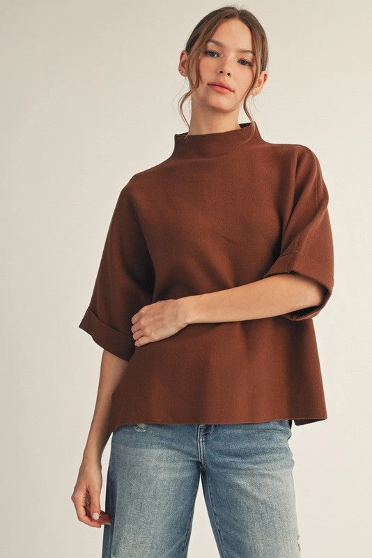 Better Than Basic Sweater in Brown ReinforcedArmholes UV protection layer