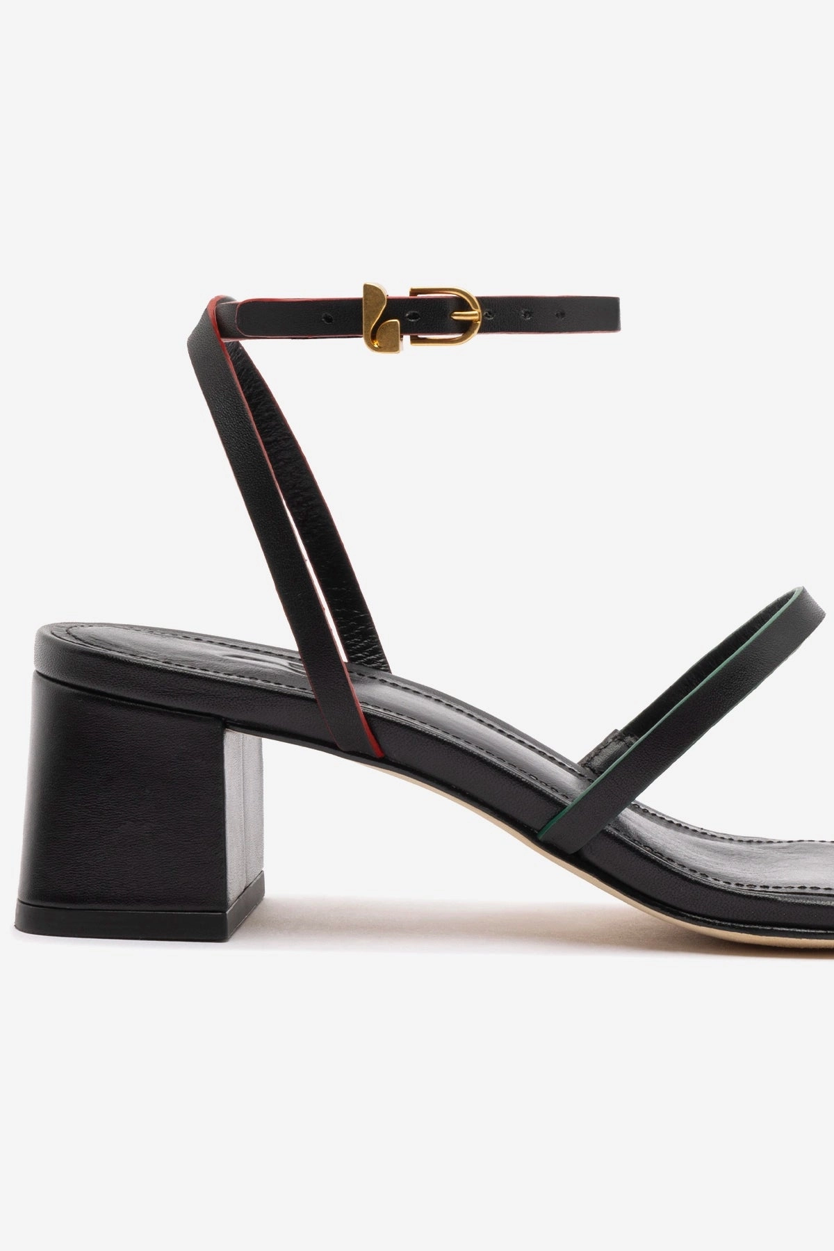 Biarritz Block In Black Leather Desert Cool Icon Edge