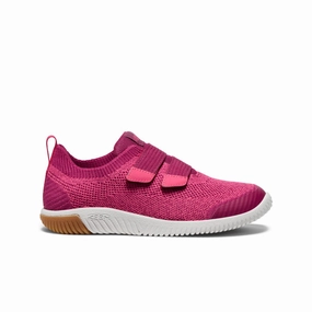 Relaxed Fit Slip Easy Walk Shoes Big Kids' KNX Knit Double Strap  |  Beaujolais/Raspberry