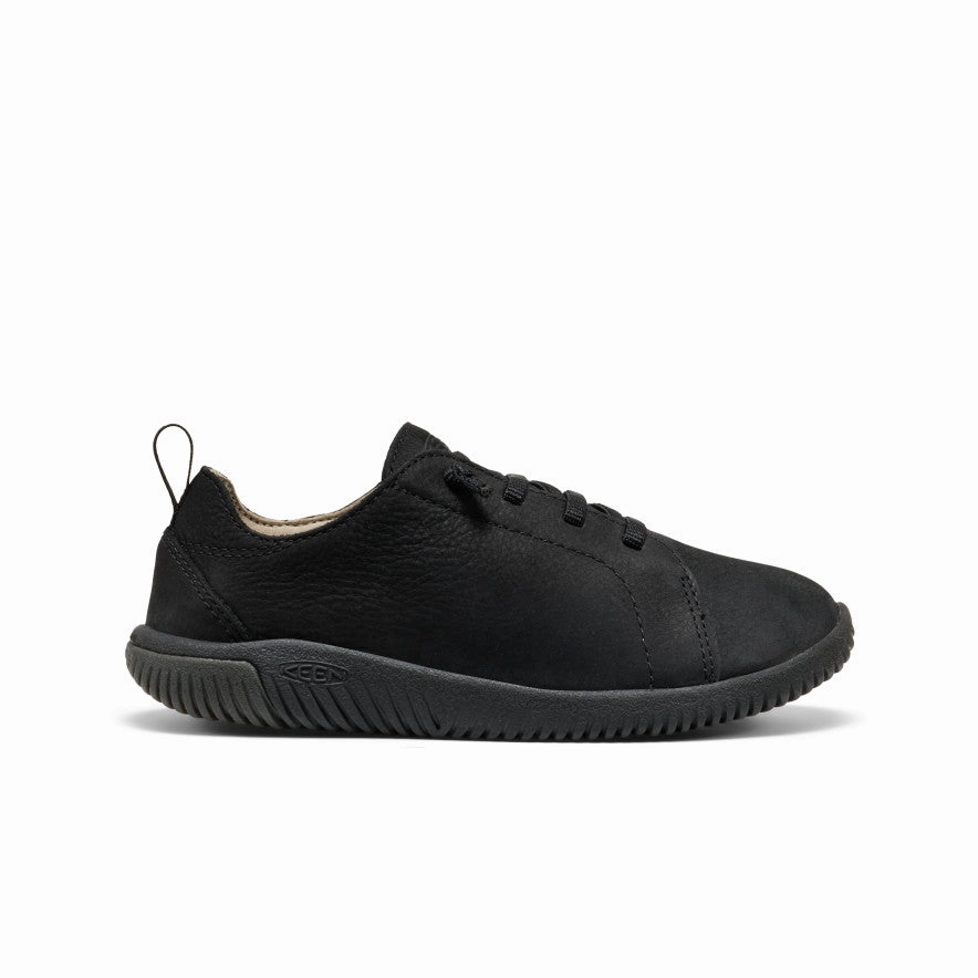Step in Style Big Kids' KNX Leather Sneaker  |  Triple Black
