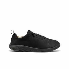 Step in Style Big Kids' KNX Leather Sneaker  |  Triple Black