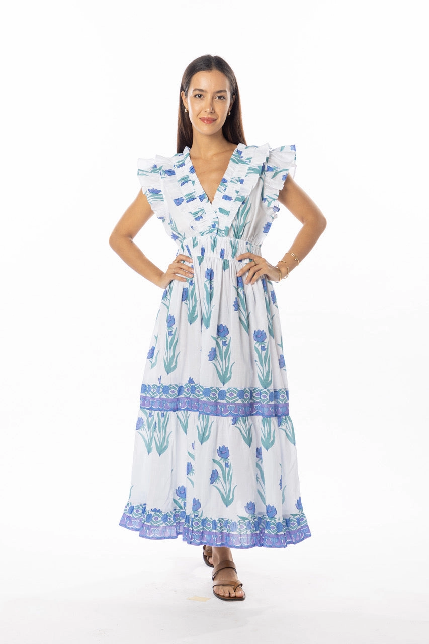 Color Glow Lunch Date Bindu Cora Dress Violet Jasmin