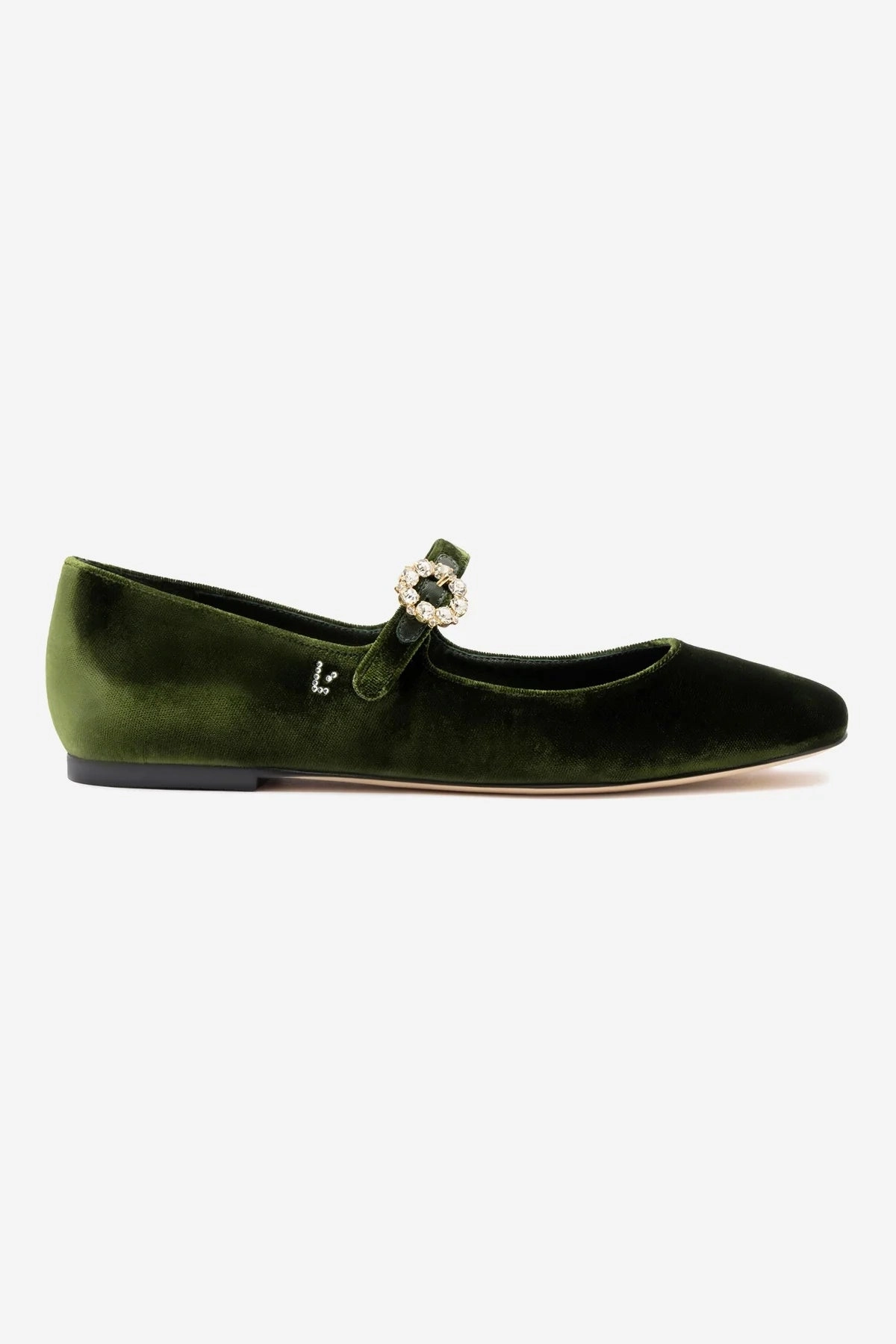 Low Arch Non Restrictive Fit Design Blair Ballet Flat In Bosco Velvet