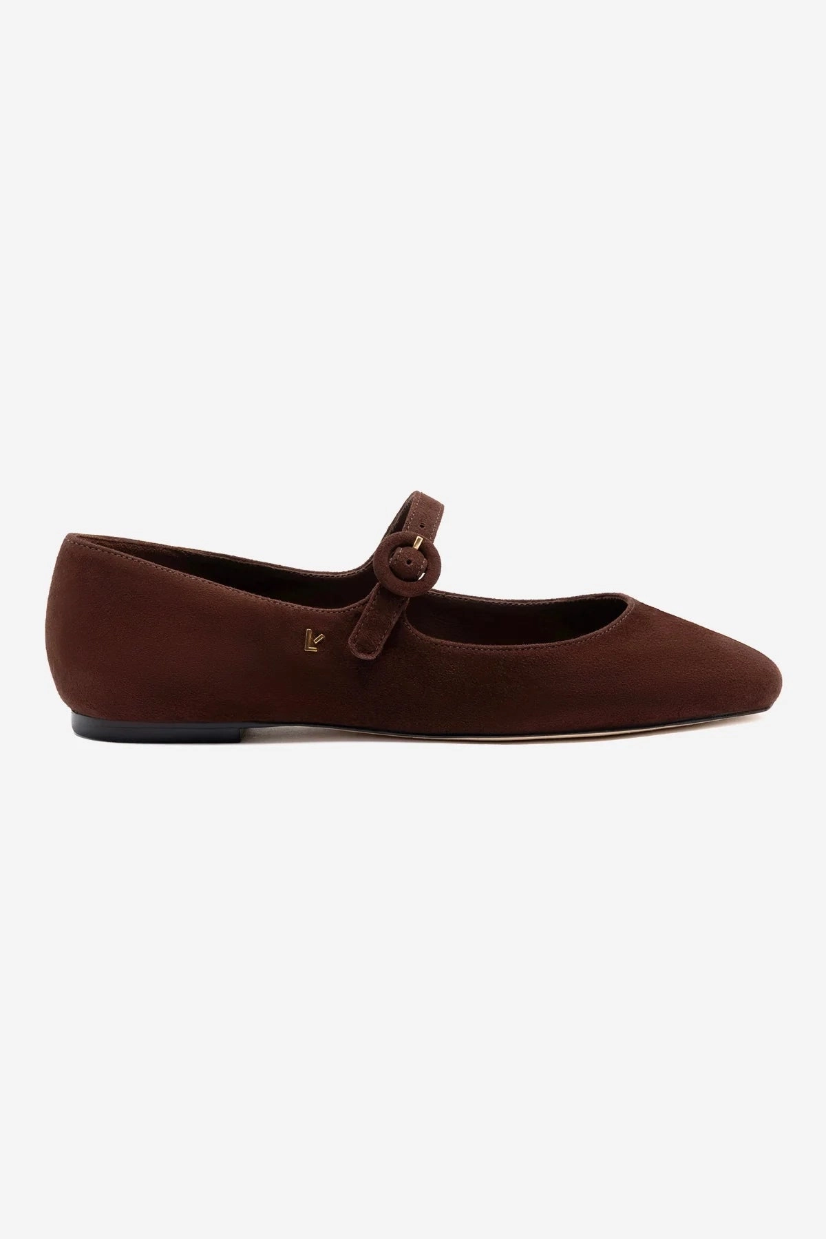 Blair Ballet Flat In Brown Suede Hot Day