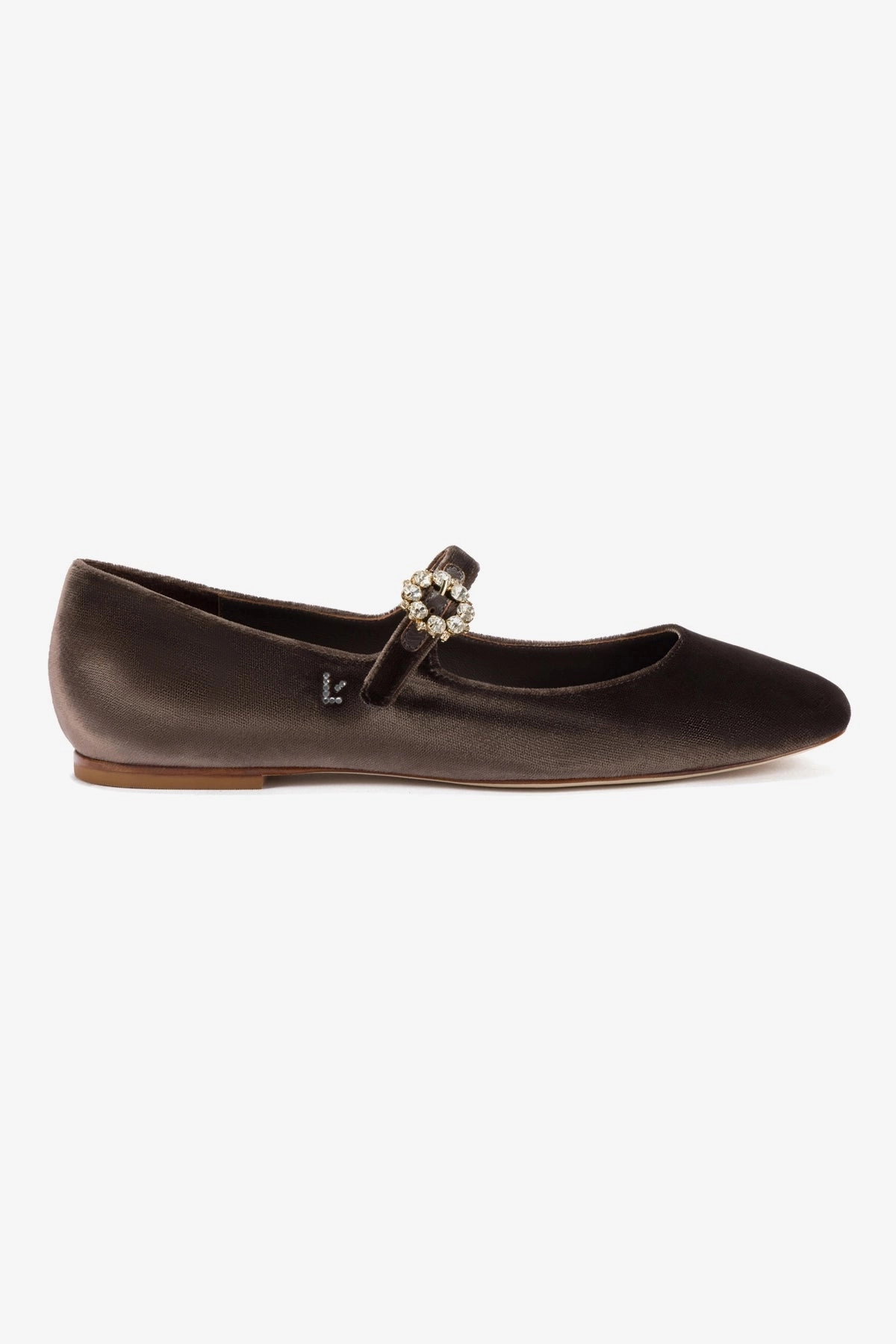 Ventilated Blair Ballet Flat In Expresso Velvet