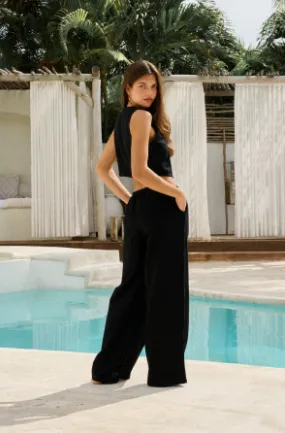 Stretchable Waist Casual Fit Blanco By Nature Flowy Pants