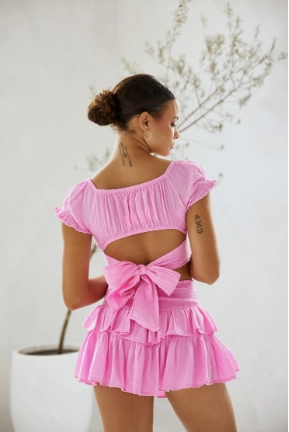 OdorResistantTechnology UVProtectionCoating Blanco By Nature Tie Back Top