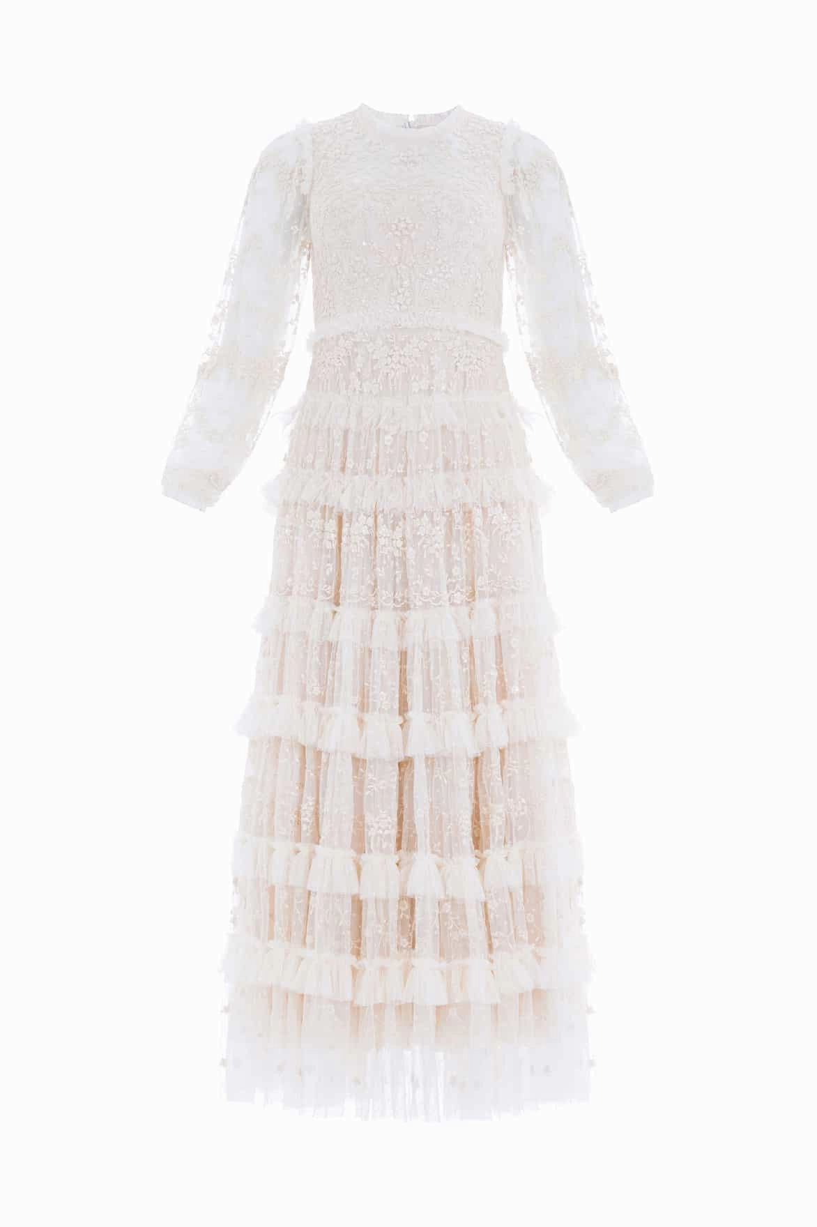 Blossom Lace Ankle Gown Leg-Lengthening