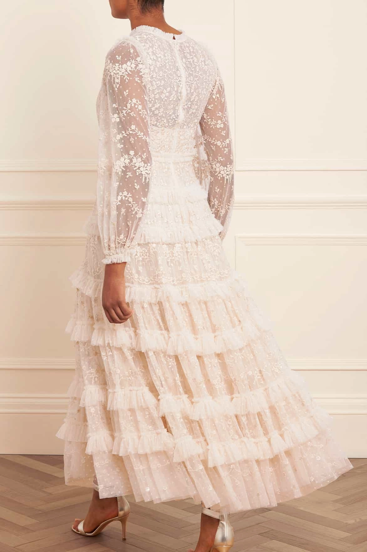 Multipurpose Blossom Lace Ankle Gown