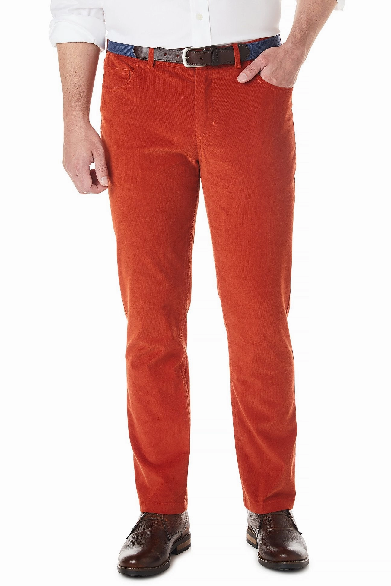 ripstop fabric Performance Gear Wayfarer 5-Pocket Pant Stretch Corduroy Rust