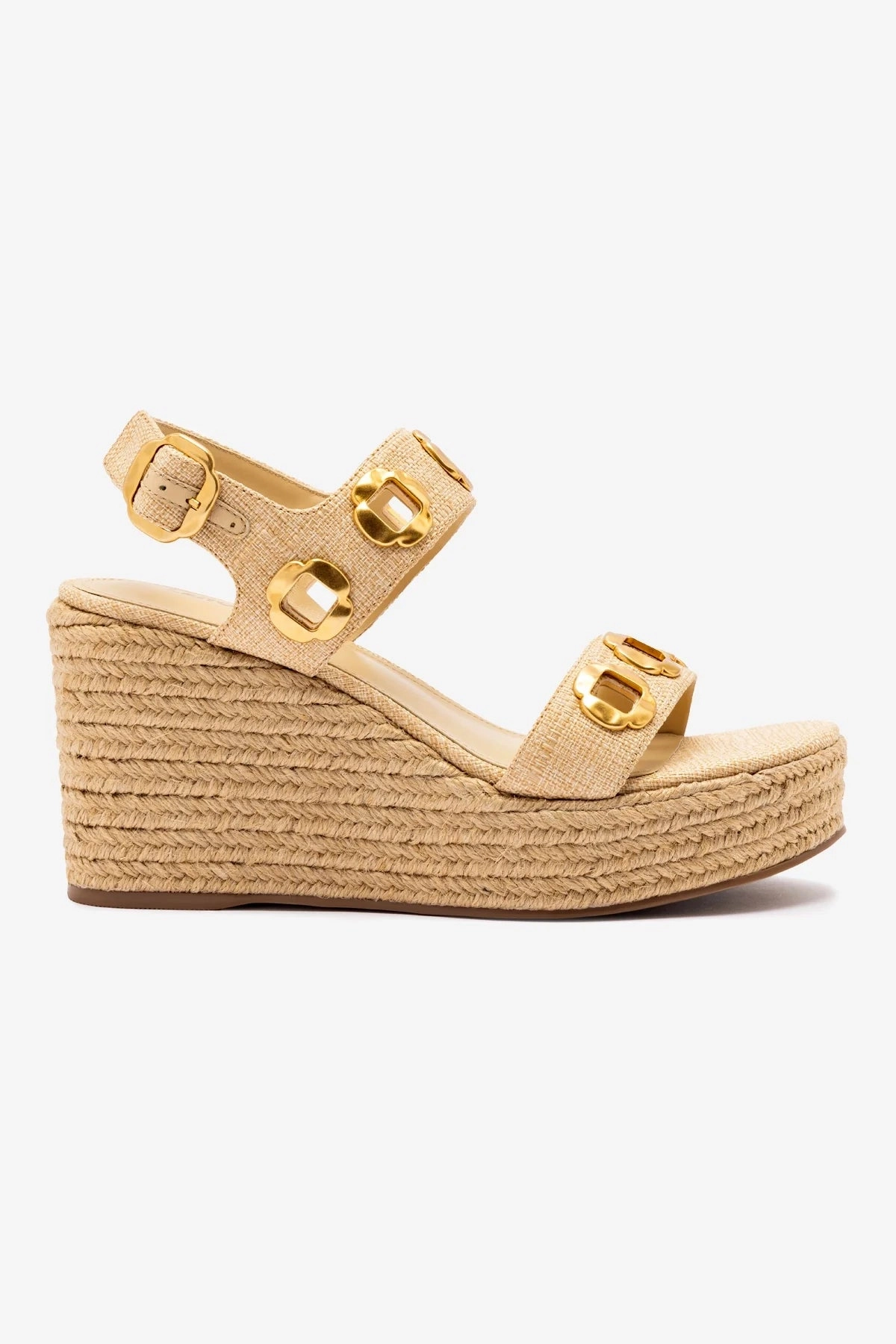 Milan Espadrille In Beige Raffia Party Mood Durable Stitching