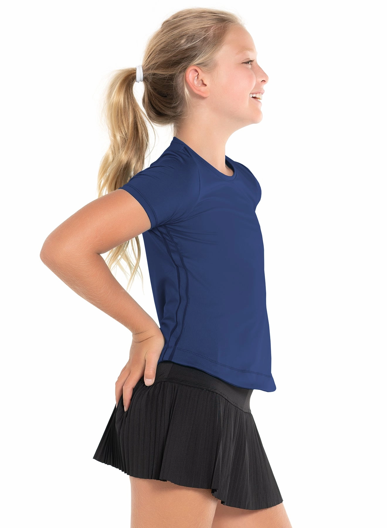 Durable Double Stitching Dynamic High-Low Short Sleeve