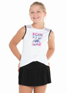 NonRestrictive Armholes DropShoulder Born Awesome Tank
