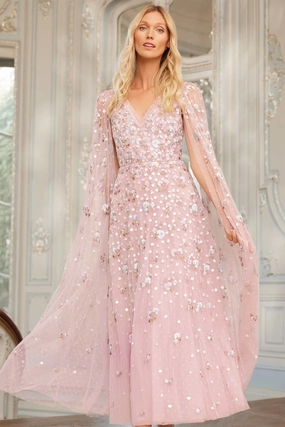 Dahlia Ditsy Ankle Gown Texture Soft Formal Choice