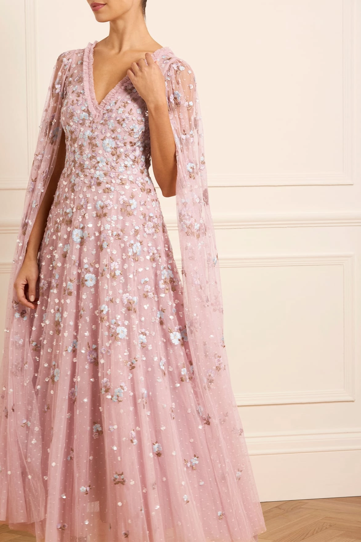 Dahlia Ditsy Ankle Gown Chic Fit Wear Chic Statement