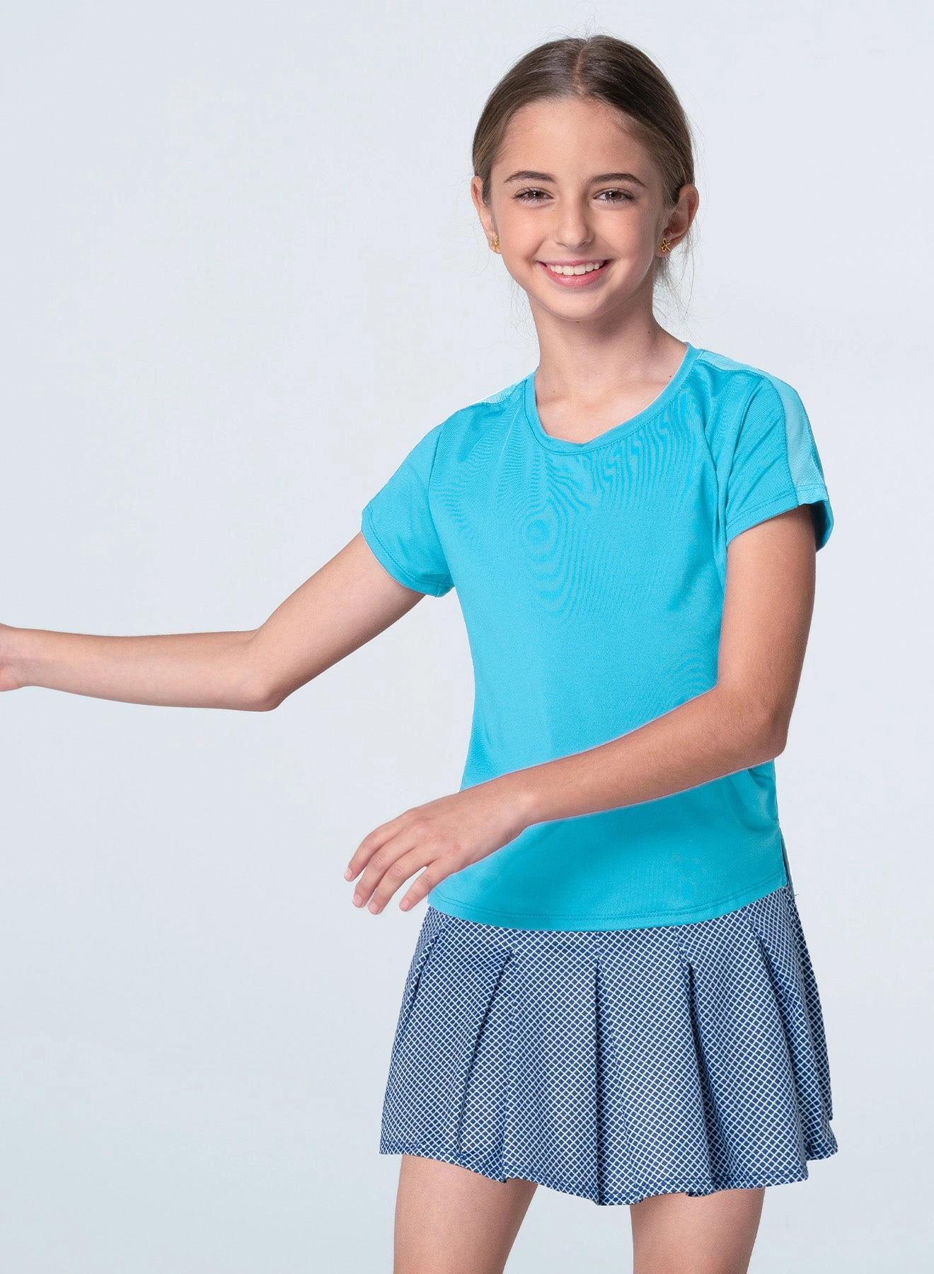 Boxy Short Sleeve Fashionable Fit FourWay Stretch