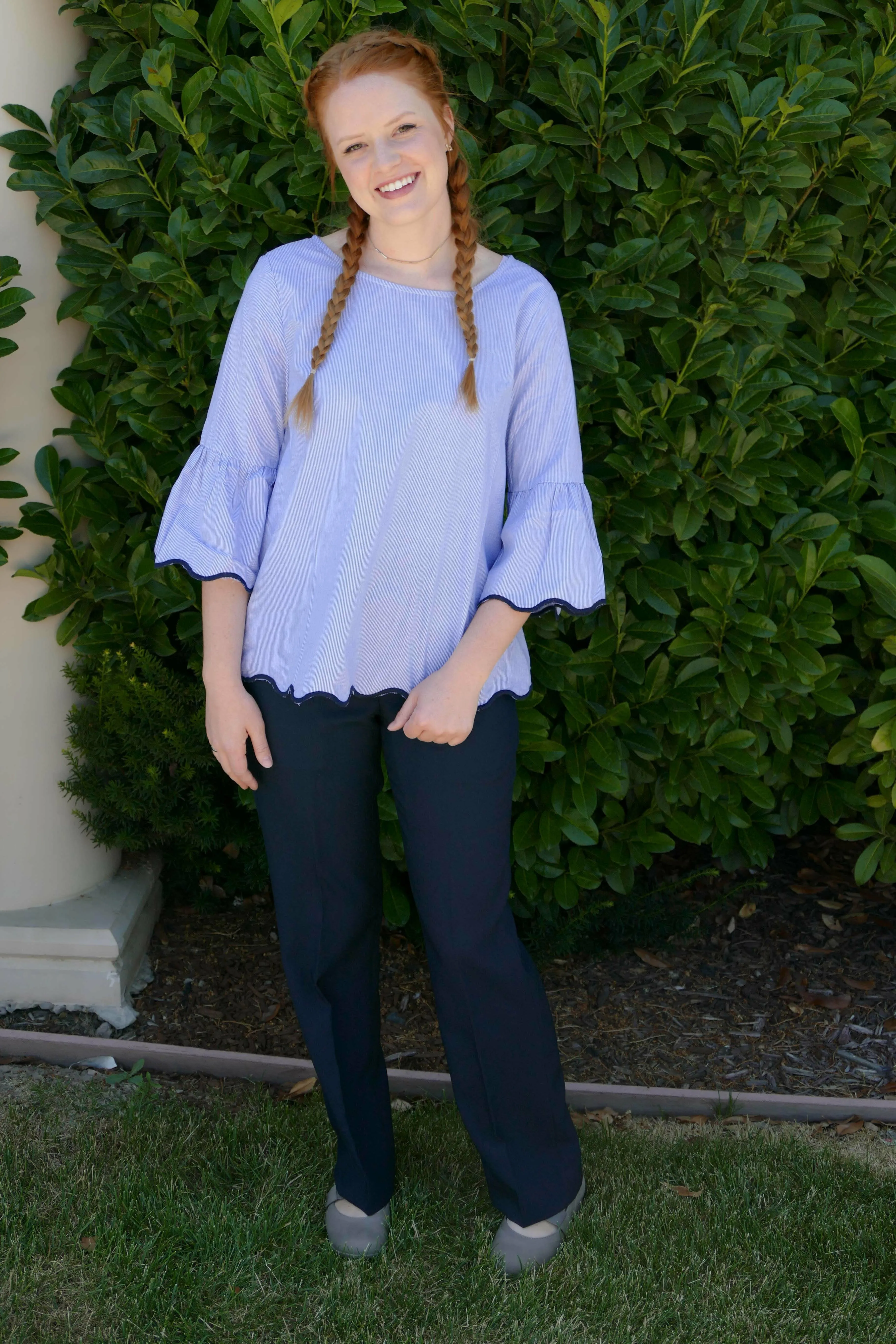 Ladies Flat Front Pant All Around Fit Comfortable Look