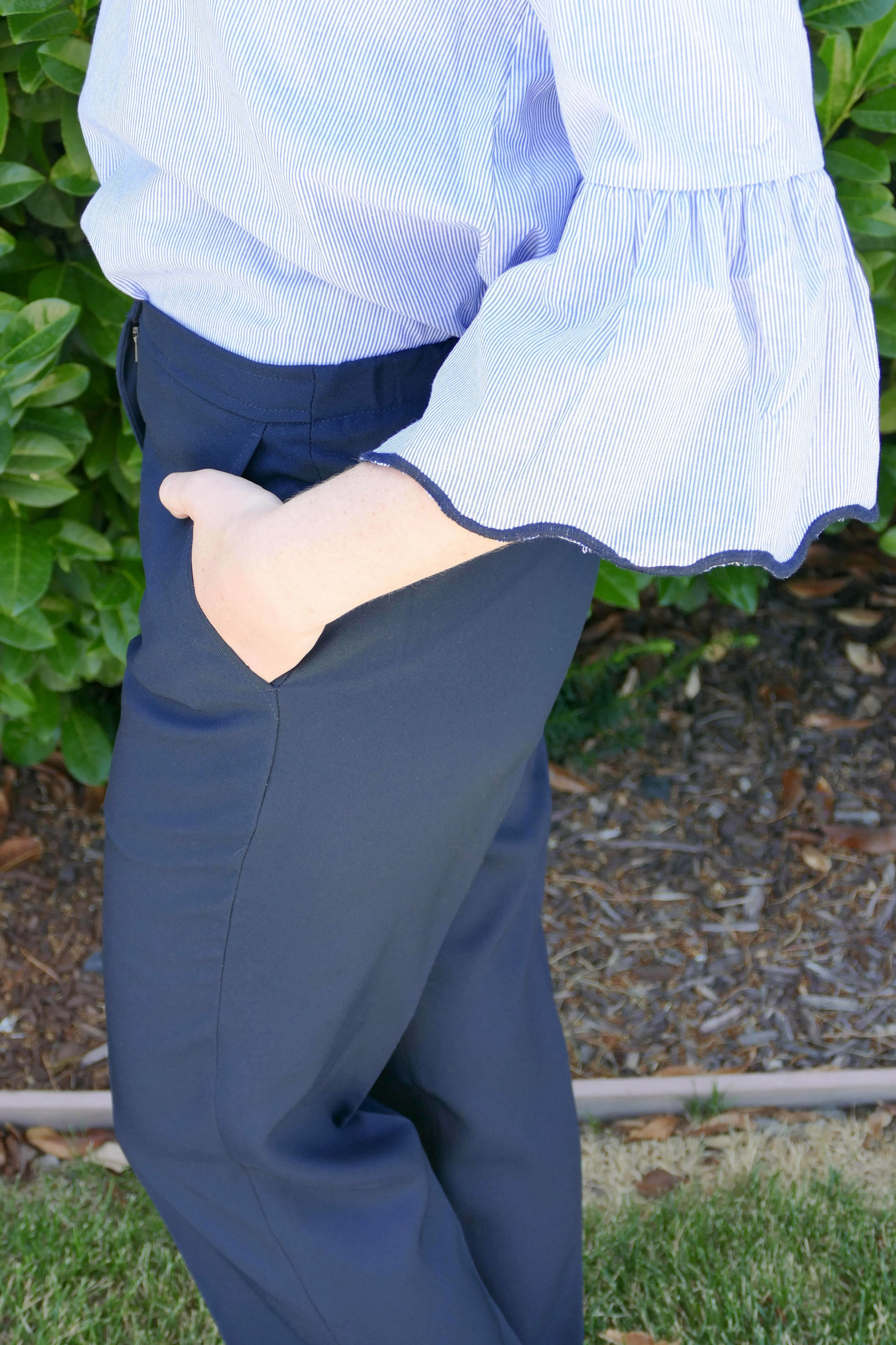 On The Go Professional Wear Ladies Flat Front Pant