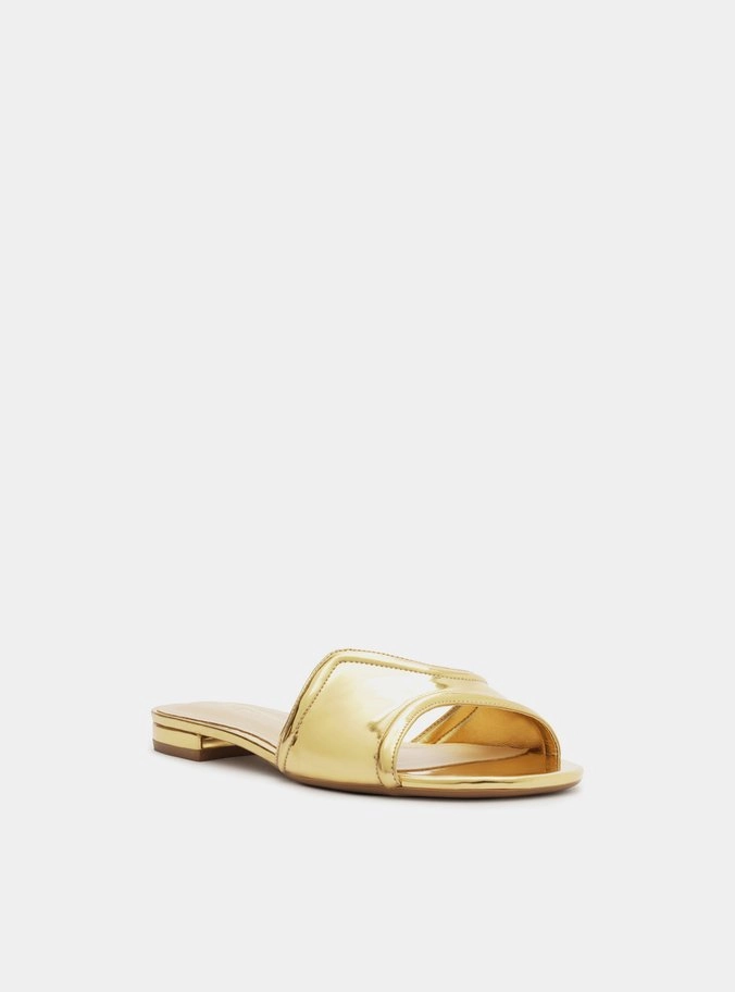 Earth Tone Sky Glow Waverly Flat Sandal