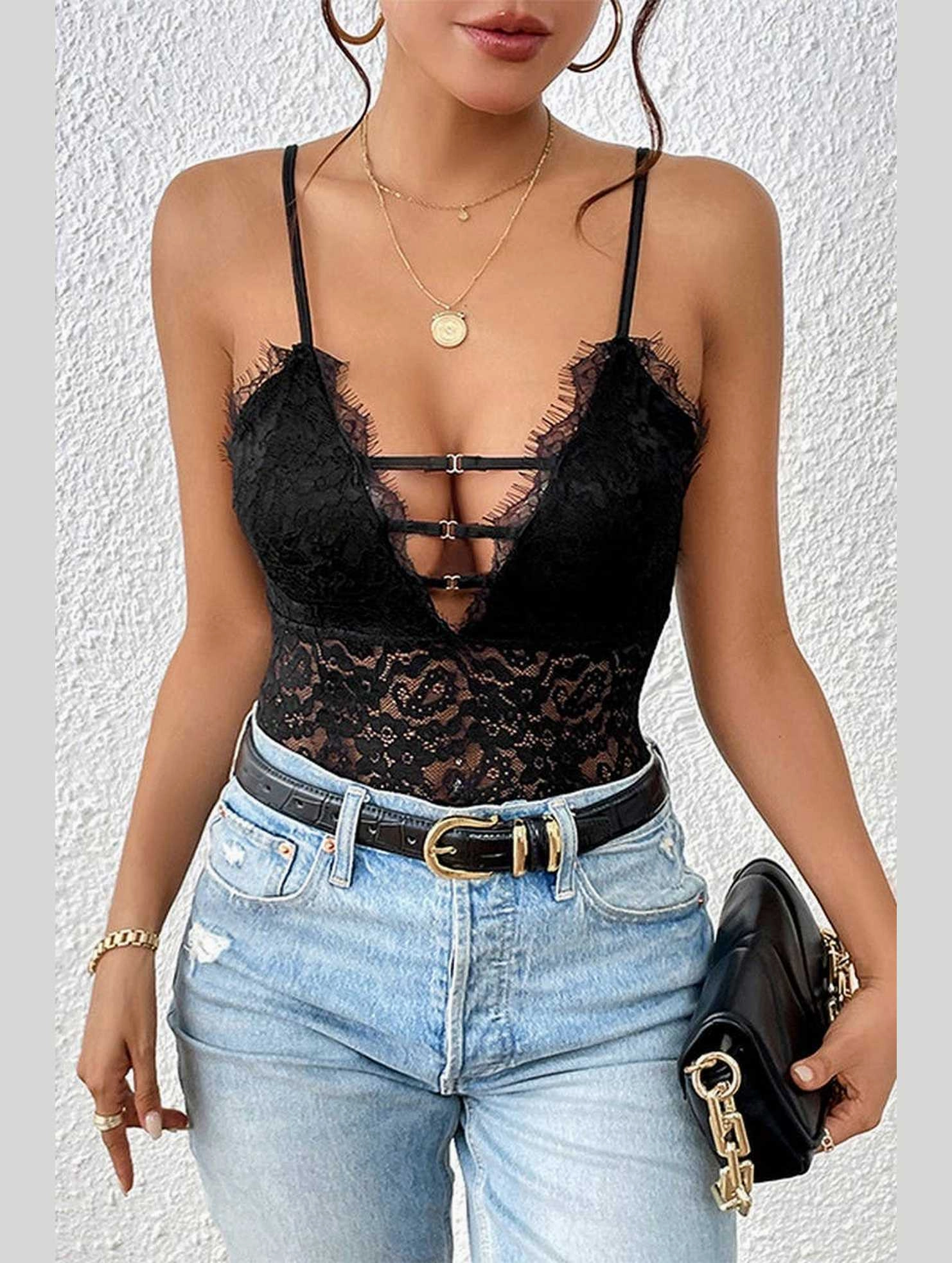 Petal Sleeve Architecture CONDOLE BELT SEXY GAUZE JUMPSUIT_CWSJS0387