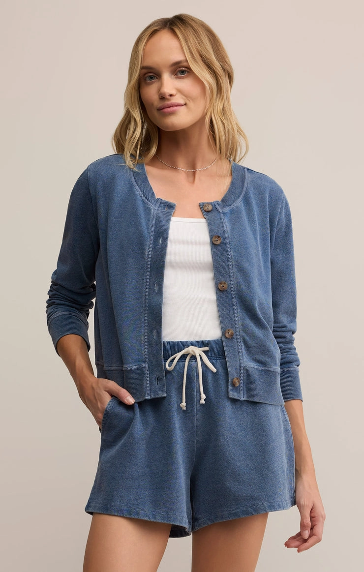 DAILY KNIT DENIM CARDI AntiPillingSurface