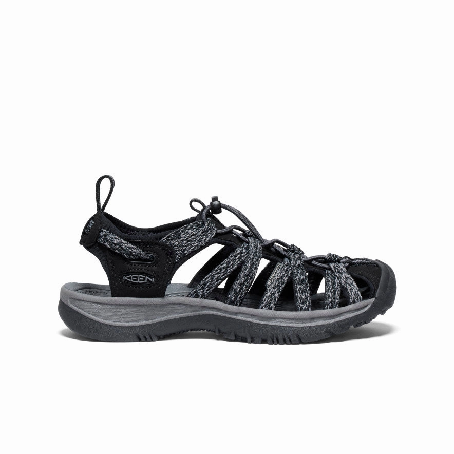 Fashionable Beach Footwear Women's Whisper  |  Black/Steel Grey
