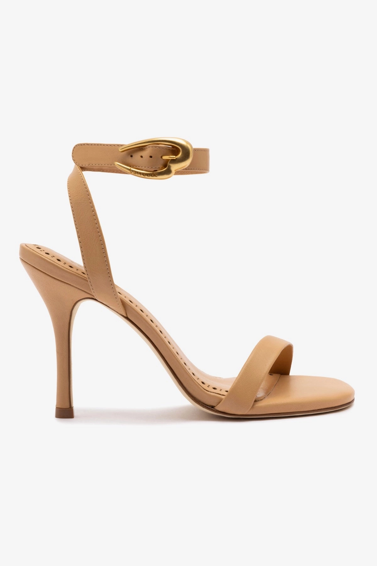 Verona Sandal In Tan Leather Slip On Style