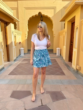 Bristol Skort Teal Burst Training Comfort