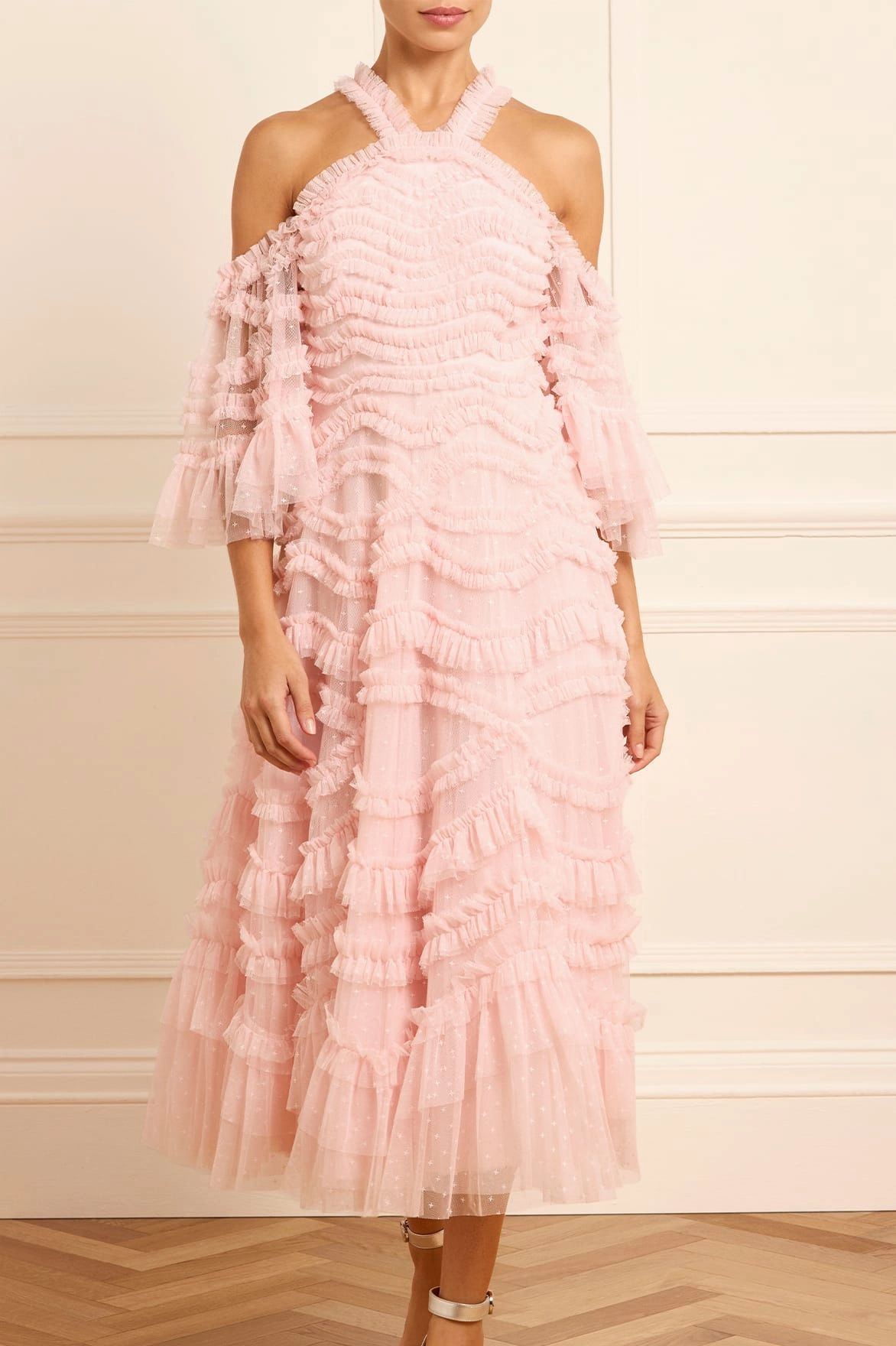 Flexible Mood Comfy Style Bronte Off-Shoulder Ballerina Dress