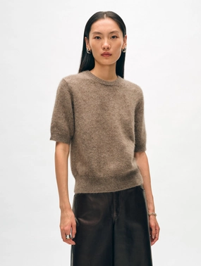 BRUSHED CASHMERE TEE FlexibleRibbing
