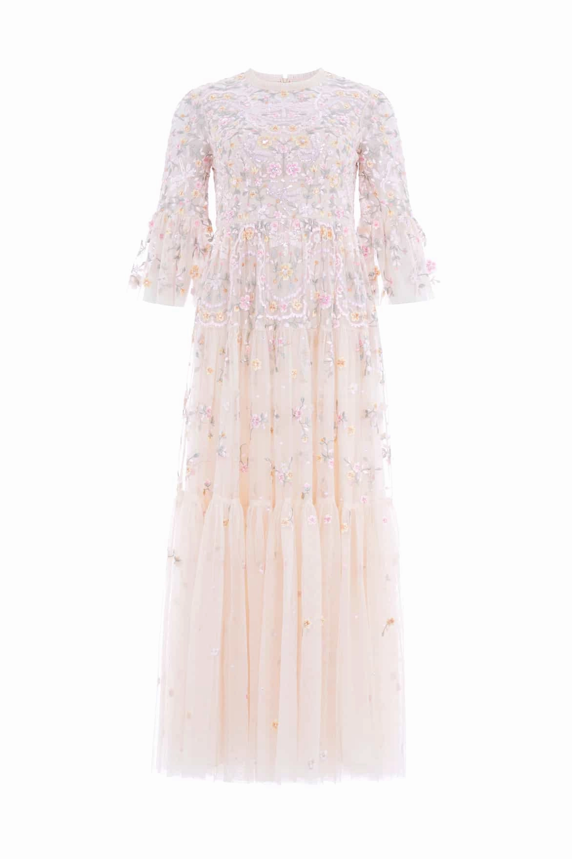 Soft-Lining Dragonfly Garden Ankle Gown