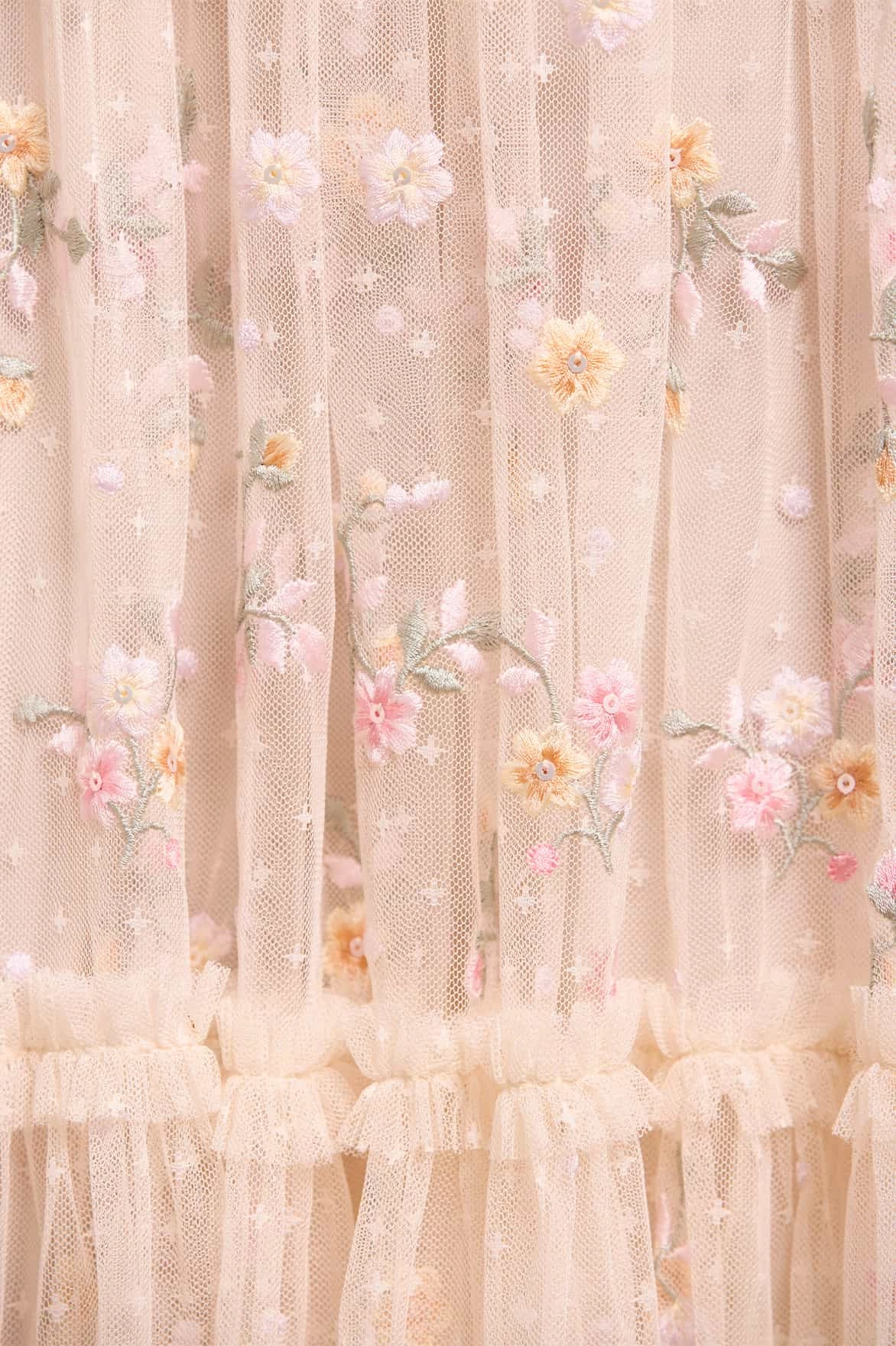 Regular-fit Luxury-Fabric Dragonfly Garden Ankle Gown