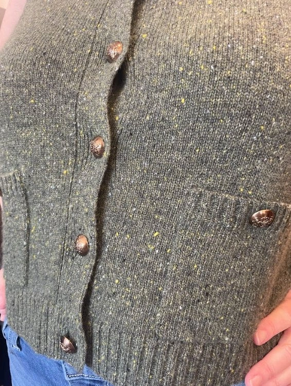 NonScratchSurface NonScratchyLining Button Front Vest with Pockets Marsh