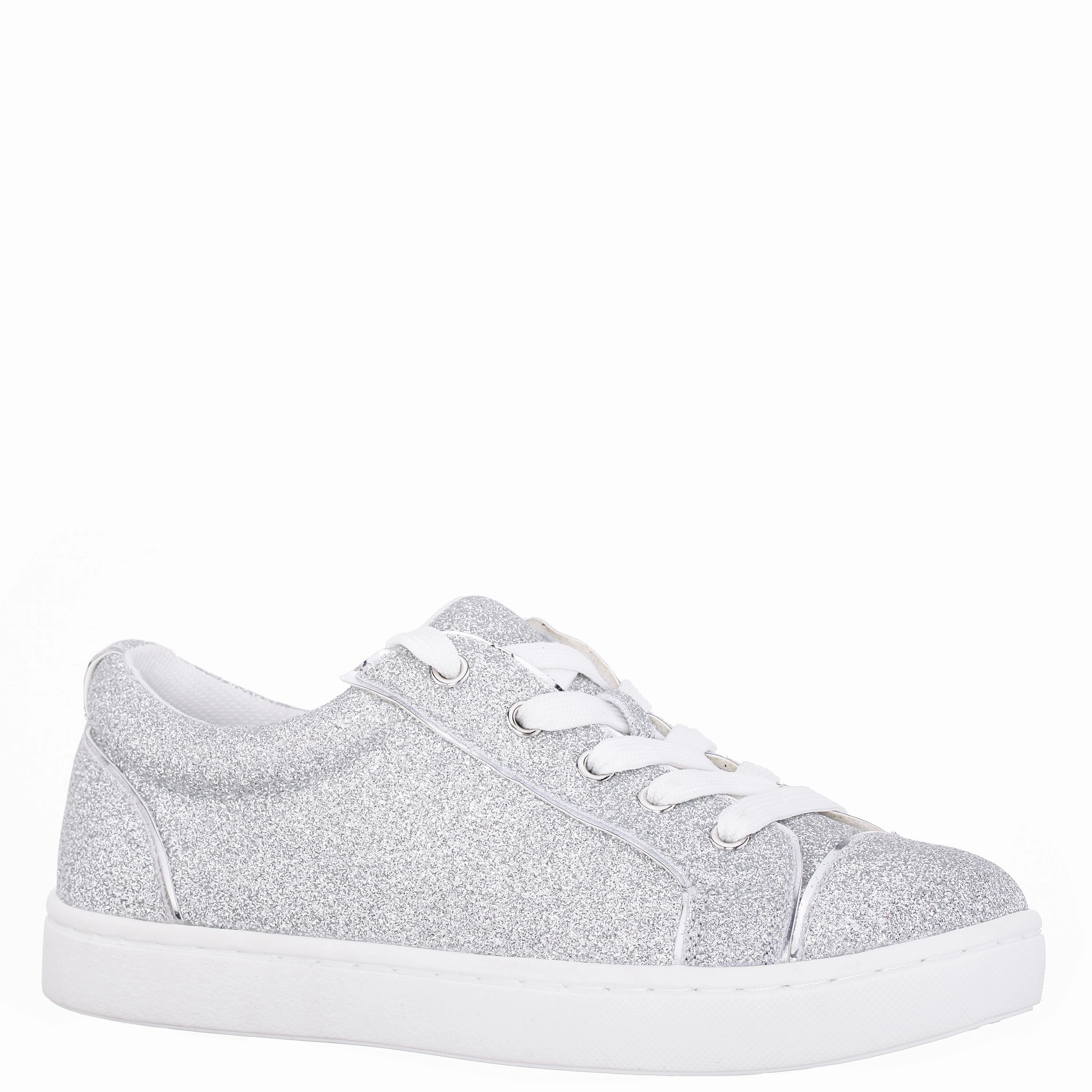 SlipOn Flat Lace PORTIA-SILVER
